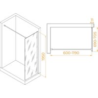Душевая стенка RGW WA-002W 35100207-15 70 (белый/прозрачное стекло) - Превью изображения №2 — Интернет-магазин Time-Shop