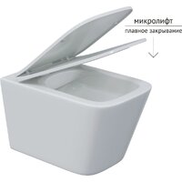 Унитаз подвесной Berges Wasserhaus Floe S Rimless + АТОМ 410 AT-043337 (с сиденьем) - Превью изображения №5 — Интернет-магазин Time-Shop