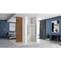 Душевая дверь Rea Solar 100 (золото/прозрачное стекло) - Превью изображения №4 — Интернет-магазин Time-Shop