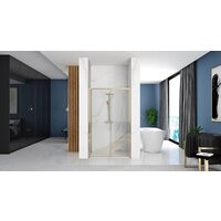 Душевая дверь Rea Solar 100 (золото/прозрачное стекло) - Превью изображения №3 — Интернет-магазин Time-Shop