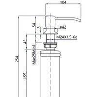 Дозатор для моющего средства GranFest QUARZ GF-Z-5001 (песочный) - Превью изображения №2 — Интернет-магазин Time-Shop