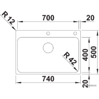 Кухонная мойка Blanco Solis 700-IF/A 526127 (полированная) - Превью изображения №2 — Интернет-магазин Time-Shop