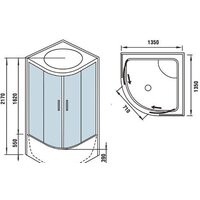 Душевая кабина WeltWasser WW500 Emmer 13555 - Превью изображения №14 — Интернет-магазин Time-Shop