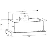 Кухонная вытяжка ZorG Platino 1030 60 S (черный) - Превью изображения №2 — Интернет-магазин Time-Shop