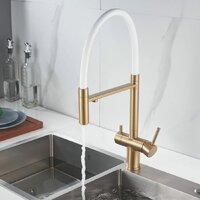 Смеситель Shevanik S178G (золотой сатин) - Превью изображения №8 — Интернет-магазин Time-Shop