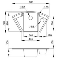 Кухонная мойка Granula GR-9001 (эспрессо) - Превью изображения №2 — Интернет-магазин Time-Shop