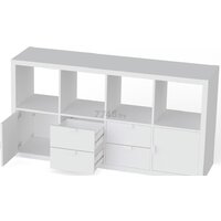 Стеллаж Mebelain Фора 8 (белый) - Превью изображения №4 — Интернет-магазин Time-Shop