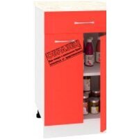 Шкаф напольный Кортекс-мебель Корнелия Лира НШ50р1ш (дуб сонома/мадрид) - Превью изображения №5 — Интернет-магазин Time-Shop