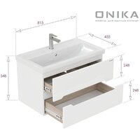  Onika Тумба под умывальник Айленд 80 108060 - Превью изображения №9 — Интернет-магазин Time-Shop