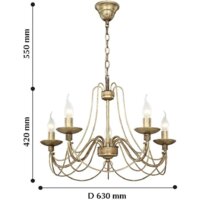 Подвесная люстра Favourite F-Promo Chateau 2163-5P - Превью изображения №4 — Интернет-магазин Time-Shop