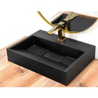 Умывальник Rea Goya 50 (черный) - Превью изображения №4 — Интернет-магазин Time-Shop