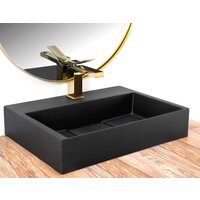 Умывальник Rea Goya 50 (черный) - Превью изображения №2 — Интернет-магазин Time-Shop