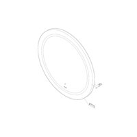  AM.PM Круглое зеркало с контурной LED-подсветкой M85AMOX0801WG - Превью изображения №4 — Интернет-магазин Time-Shop