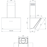 Кухонная вытяжка Akpo Saturn 60 WK-9 (черный) - Превью изображения №2 — Интернет-магазин Time-Shop