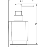 Дозатор для жидкого мыла Grohe Selection Cube 40805000 - Превью изображения №3 — Интернет-магазин Time-Shop