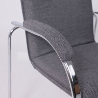 Офисный стул AksHome Samba AKS-1 (Leto 68 темно-серая ткань, мягкие подлокотники) - Превью изображения №8 — Интернет-магазин Time-Shop