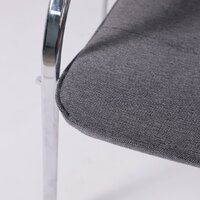 Офисный стул AksHome Samba AKS-1 (Leto 68 темно-серая ткань, мягкие подлокотники) - Превью изображения №10 — Интернет-магазин Time-Shop