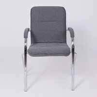 Офисный стул AksHome Samba AKS-1 (Leto 68 темно-серая ткань, мягкие подлокотники) - Превью изображения №4 — Интернет-магазин Time-Shop