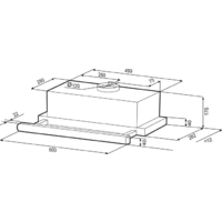 Кухонная вытяжка Krona Kamilla 600 Supernova B (черный) - Превью изображения №3 — Интернет-магазин Time-Shop