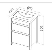  АВН Тумба под умывальник Ванкувер 60 66.01 (34) - Превью изображения №5 — Интернет-магазин Time-Shop