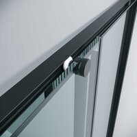 Душевой уголок Grossman Galaxy 80x80x195 300.K33.01.8080.21.00 (черный матовый/прозрачное стекло) - Превью изображения №6 — Интернет-магазин Time-Shop