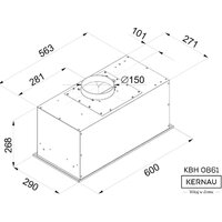 Кухонная вытяжка Kernau KBH 0861 W - Превью изображения №7 — Интернет-магазин Time-Shop