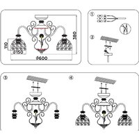 Люстра средней высоты Ambrella light Traditional TR3057 - Превью изображения №9 — Интернет-магазин Time-Shop