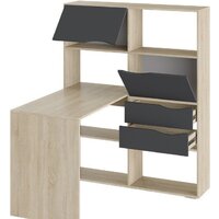 Стол Трия Письменный тип 7 (дуб сонома/графит серый) - Превью изображения №2 — Интернет-магазин Time-Shop