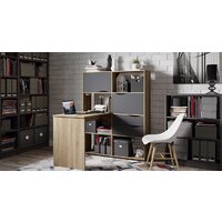 Стол Трия Письменный тип 7 (дуб сонома/графит серый) - Превью изображения №3 — Интернет-магазин Time-Shop