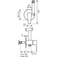 Гигиенический душ Ferro Algeo BAG66P - Превью изображения №2 — Интернет-магазин Time-Shop