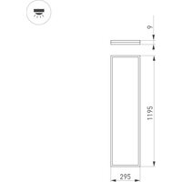 Светодиодная панель Arlight DL-INTENSO-S300x1200-40W Day4000 (WH, 120 deg, CRI90, 230V) 043582 - Превью изображения №2 — Интернет-магазин Time-Shop