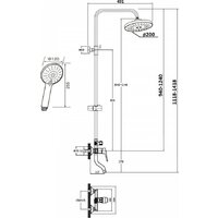 Душевая система  Agger Merry A1393300 - Превью изображения №12 — Интернет-магазин Time-Shop