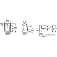Биде Roca Inspira Square [357537000] - Превью изображения №2 — Интернет-магазин Time-Shop