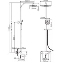 Душевая система  Diadonna Д65-35004 - Превью изображения №2 — Интернет-магазин Time-Shop