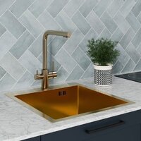 Кухонная мойка Floracio Steel F.4651.GD - Превью изображения №2 — Интернет-магазин Time-Shop