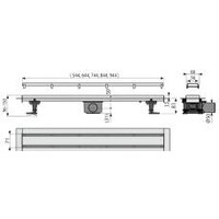 Трап/канал Alcaplast APZ13-DOUBLE9-650 (с решеткой) - Превью изображения №2 — Интернет-магазин Time-Shop