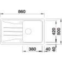 Кухонная мойка Blanco Sona 5 S 525972 (черный) - Превью изображения №8 — Интернет-магазин Time-Shop