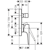 Смеситель Hansgrohe Metropol 32545340 (черный хром) - Превью изображения №5 — Интернет-магазин Time-Shop