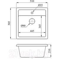 Кухонная мойка БелЭворс Rio + смеситель Like F8007122 (черный) - Превью изображения №15 — Интернет-магазин Time-Shop
