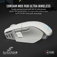 Игровая мышь Corsair M65 RGB Ultra Wireless (белый) - Превью изображения №2 — Интернет-магазин Time-Shop