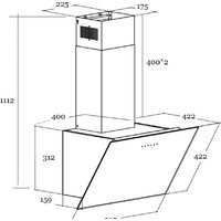 Кухонная вытяжка Schtoff Uno 60 (белый) - Превью изображения №2 — Интернет-магазин Time-Shop