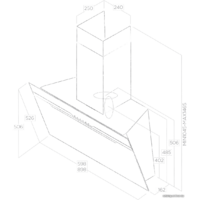 Кухонная вытяжка Elica Majestic BL/A/60 PRF0117381A - Превью изображения №5 — Интернет-магазин Time-Shop