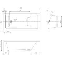 Ванна Ventospa Novaro 150x70 (с каркасом и экраном) - Превью изображения №6 — Интернет-магазин Time-Shop
