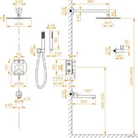 Душевая система  RGW SP-55G - Превью изображения №5 — Интернет-магазин Time-Shop
