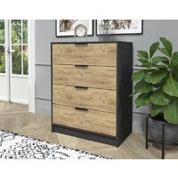 Комод Интерлиния Концепт КТ-К80 (дуб золотой/антрацит) - Превью изображения №3 — Интернет-магазин Time-Shop