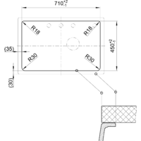 Кухонная мойка Blanco Zenar XL 6 S Compact 523775 (правая, темная скала) - Превью изображения №2 — Интернет-магазин Time-Shop
