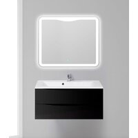  BelBagno Тумба под умывальник Marino-1000-2C-SO-NL-P (nero laccato lucid) - Превью изображения №2 — Интернет-магазин Time-Shop