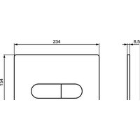 Панель смыва Ideal Standard ProSys Oleas SmartFlush M1 R0117AC (белый) - Превью изображения №2 — Интернет-магазин Time-Shop