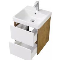  Акватон Тумба под умывальник Сканди 45 1A251601SDZ90 (белый/дуб рустик) - Превью изображения №2 — Интернет-магазин Time-Shop