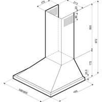 Кухонная вытяжка Krona Bella 500 Inox - Превью изображения №2 — Интернет-магазин Time-Shop